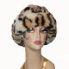 Leopard Faux Fur Beanie hat