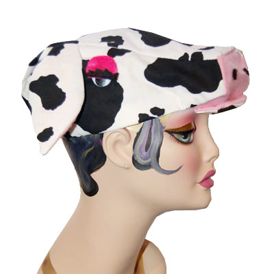 Cow Style Costume Cap Novelty Animal Hat Holstein